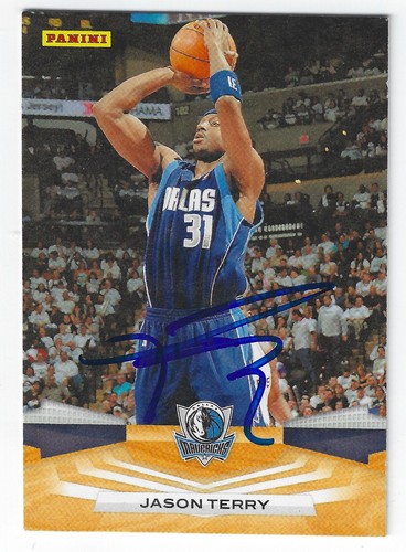 Cartolina firmata jason terry - firmata,